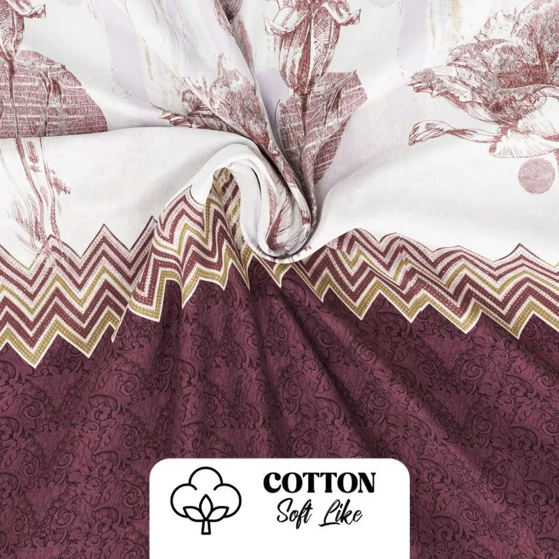 Wyril Bedsheet (Maroon) - 115 GSM media 6