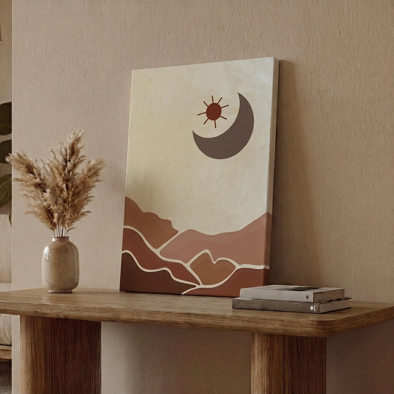 Desert Bloom Cotton Canvas Wall Painting