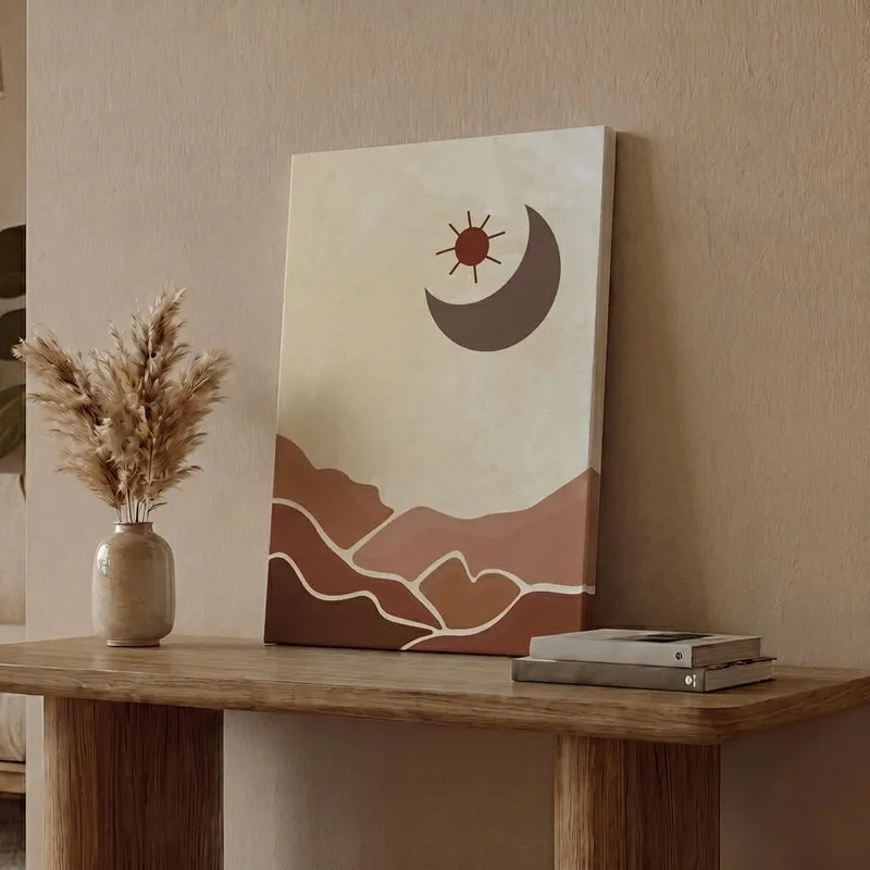 Desert Bloom Cotton Canvas Wall Painting media 1