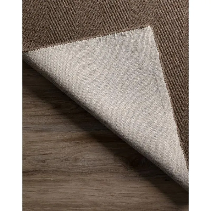 Handloom Hand Loomed Haven Wool Rug - Dark Brown media 5