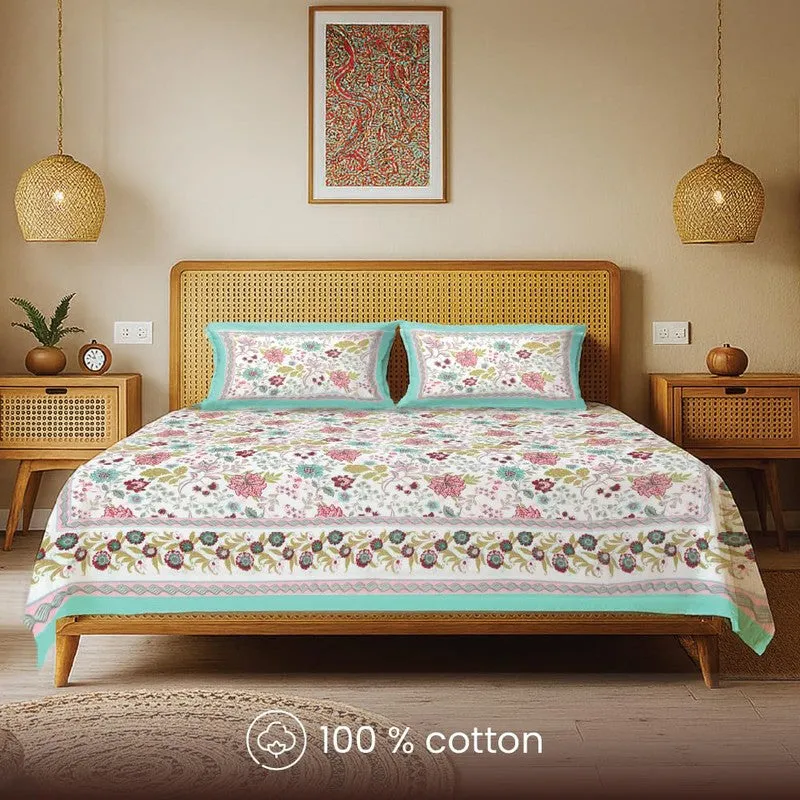 Urban Space Sattva Bloom Cotton Bedsheet - 200 TC media 4