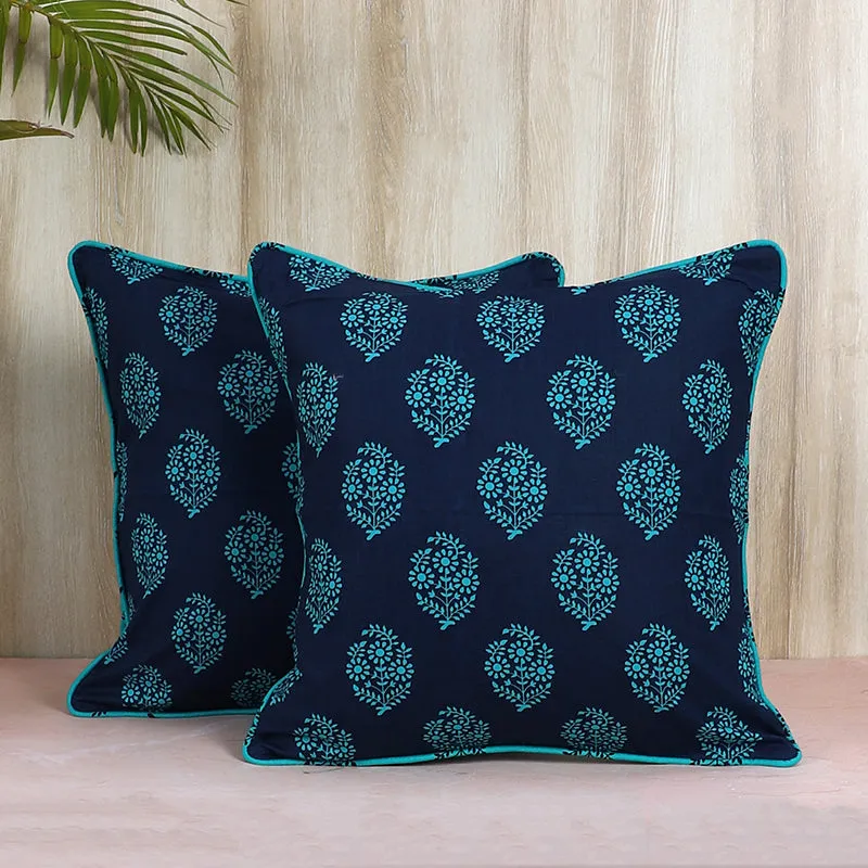 Swayam Sozni Printed Cushion Cover - Set of Two media 1