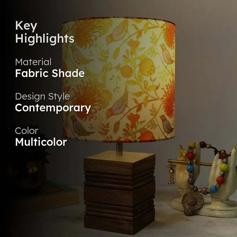 Bloom Cube Fabric Table Lamp - Multicolor media 2