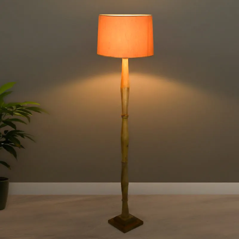 Elfin Bamboo Floor Lamp - Yellow media 1