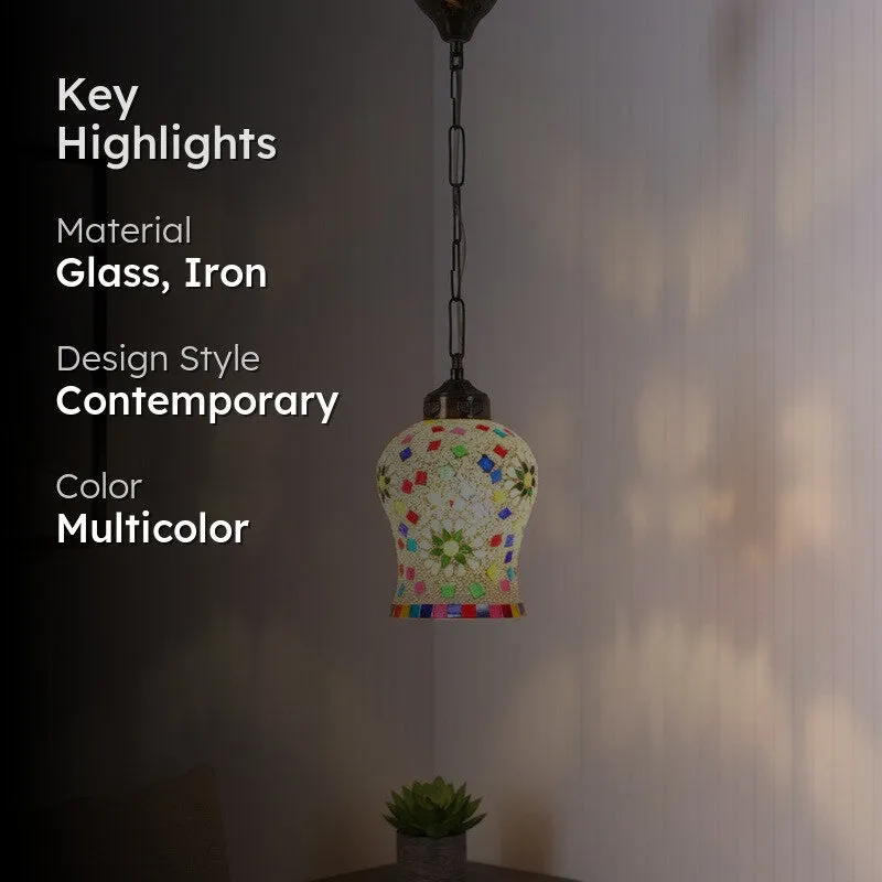 Mosaic Shine Glass Ceiling Lamp media 2