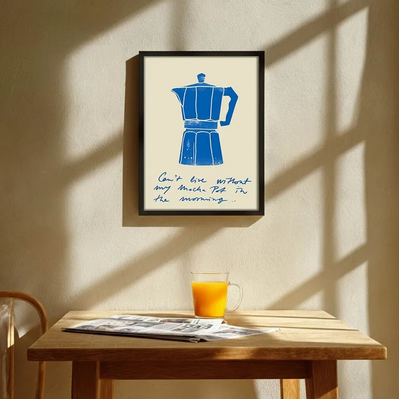 CaffeineKettle Archival Canvas Wall Art - Black media 1