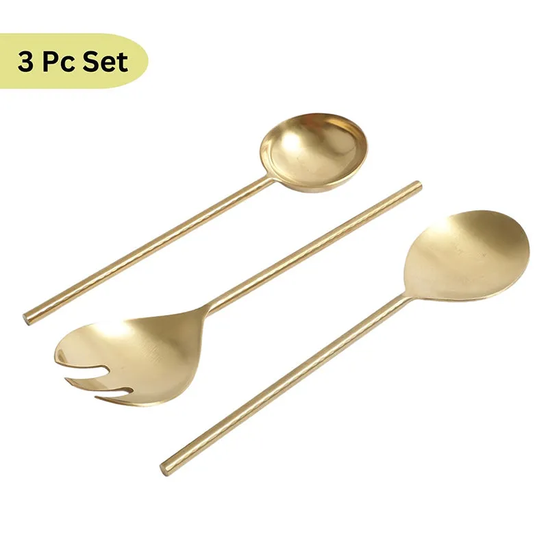 Zarifa Stainless Steel Serving Spoon - Set Of Three media 3