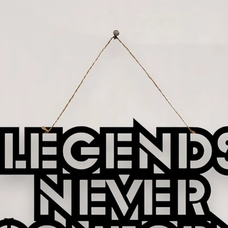Legends Never Conform Mild Steel Wall Accent media 4