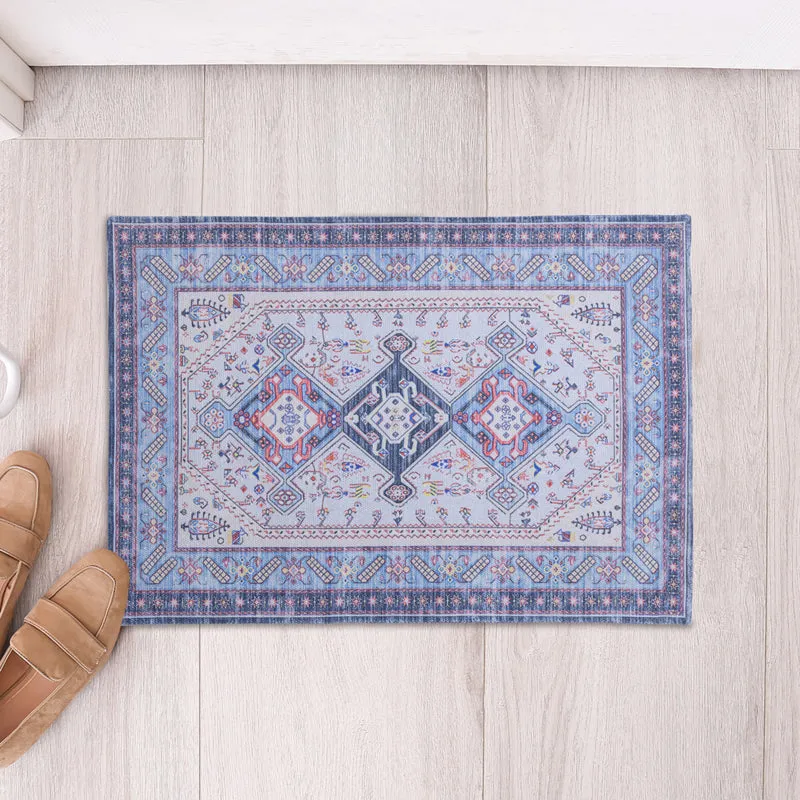 Kaelis Cotton Door Mats - Blue media 3