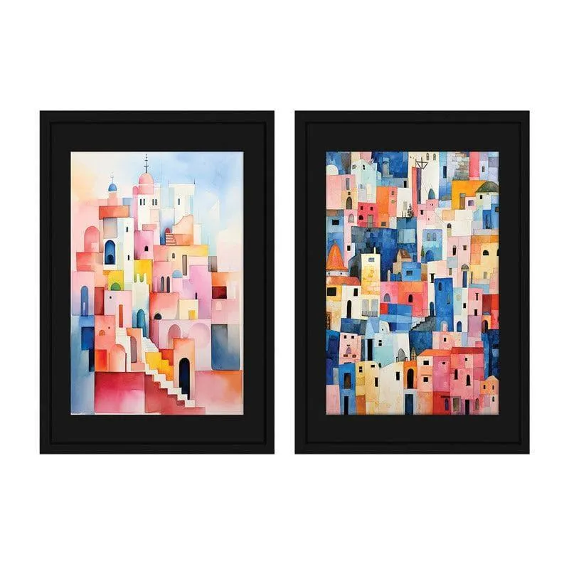 The City Plaza Wall Art - Set Of Two media 3