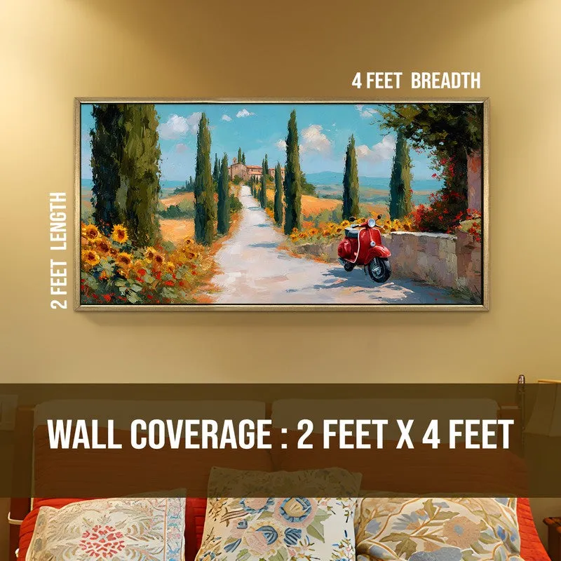 Fieldglow Canvas Wall Painting With Frame media 8