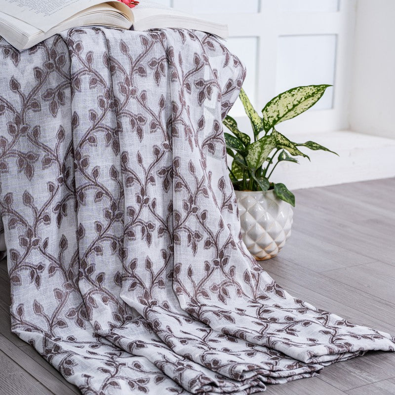 Vireza Soft Touch Floral Curtain - Set Of Two media 5