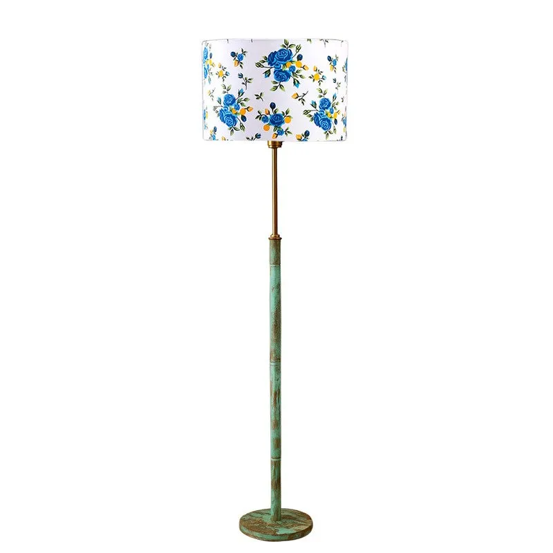 Ocean Mist Wooden Floor Lamp - Blue media 5