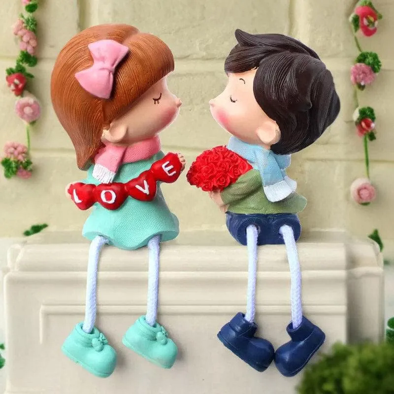 Love Tied Couple Showpiece - Set Of Two media 1
