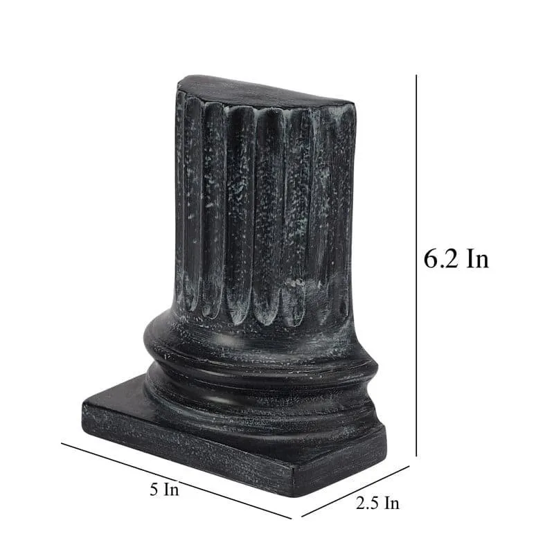 Ancient Pillar Book Ends (Black) - Set Of Two media 3