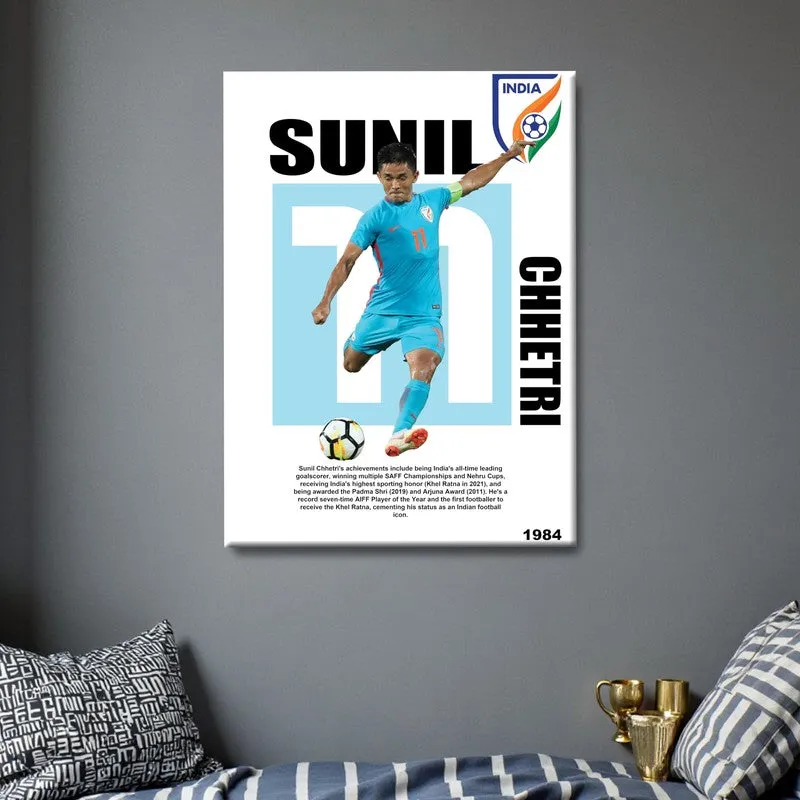 Sunil Chhetri Canvas Wall Art media 6