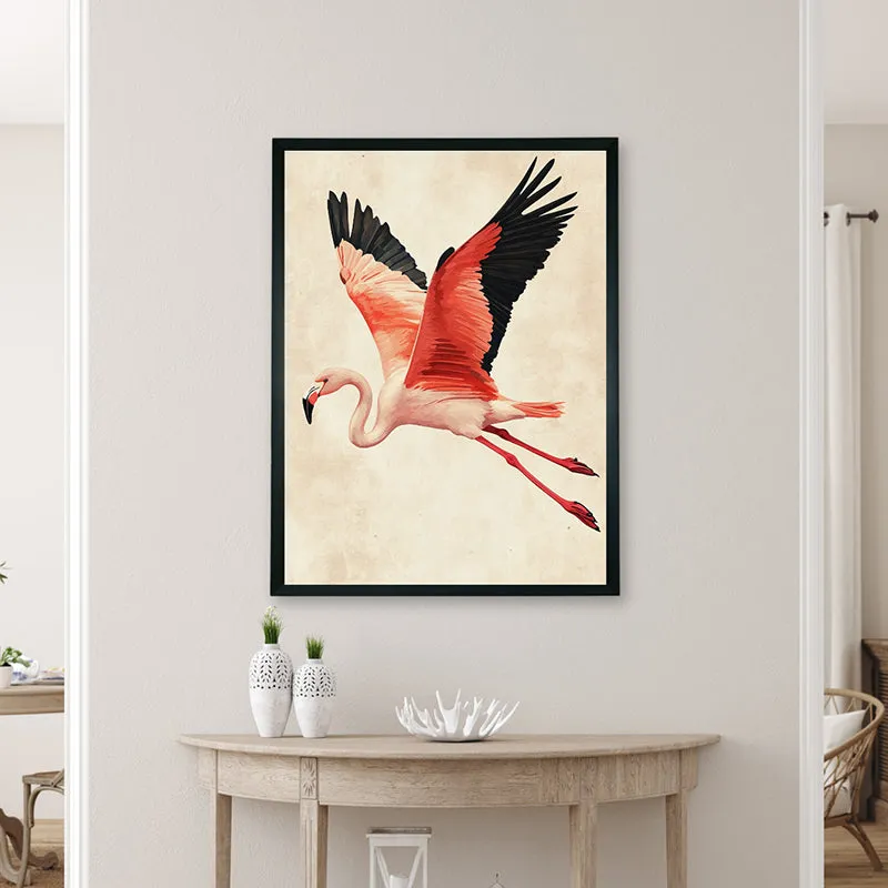 Flight Of Pink Wall Art With Resin Frame media 4