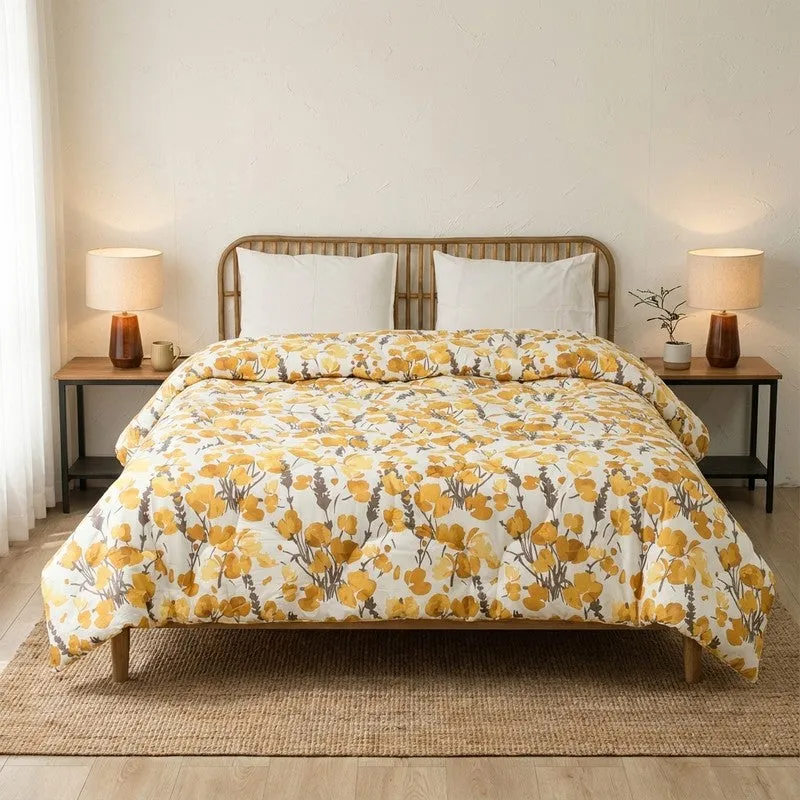 Amber Blossom Cotton Comforter - 350 GSM - 1