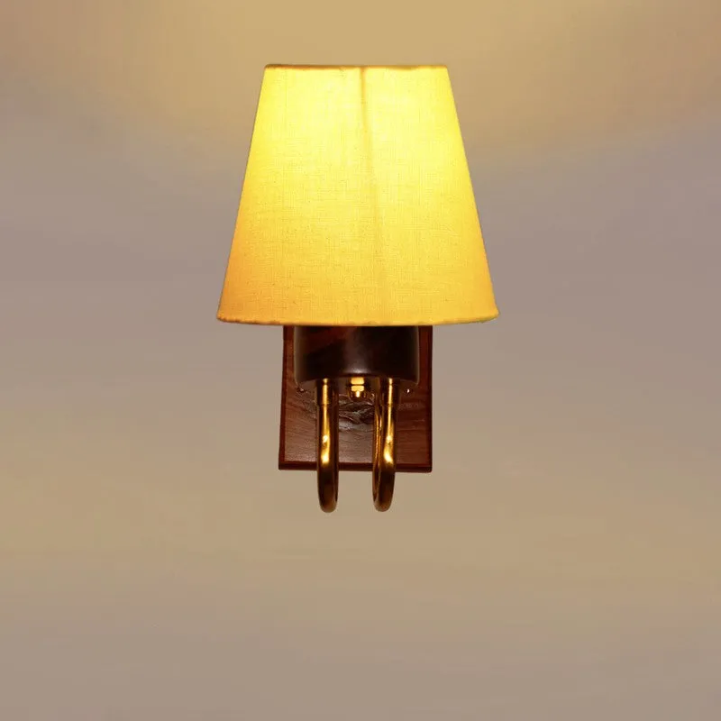 Gilded Arch Decorative Cotton Wall Lamp - Yellow media 5