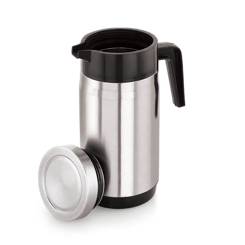 Lyra Stainless Steel Flask (Black,Silver) - 1500 mL media 3