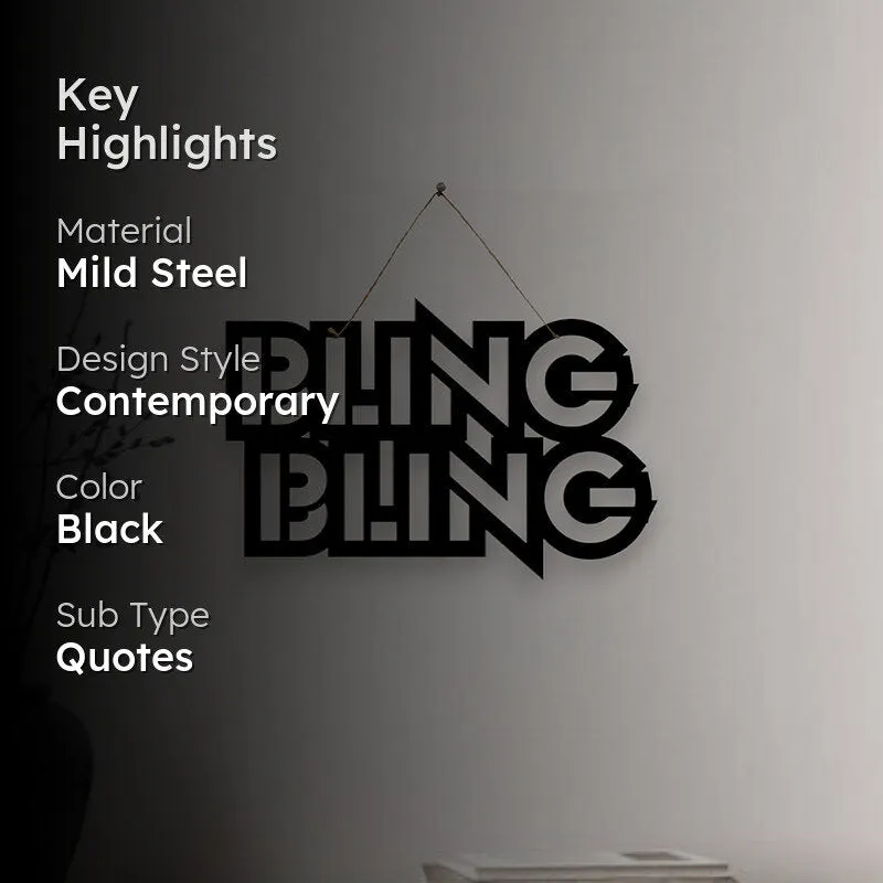Bling Bling Mild Steel Wall Accent media 2