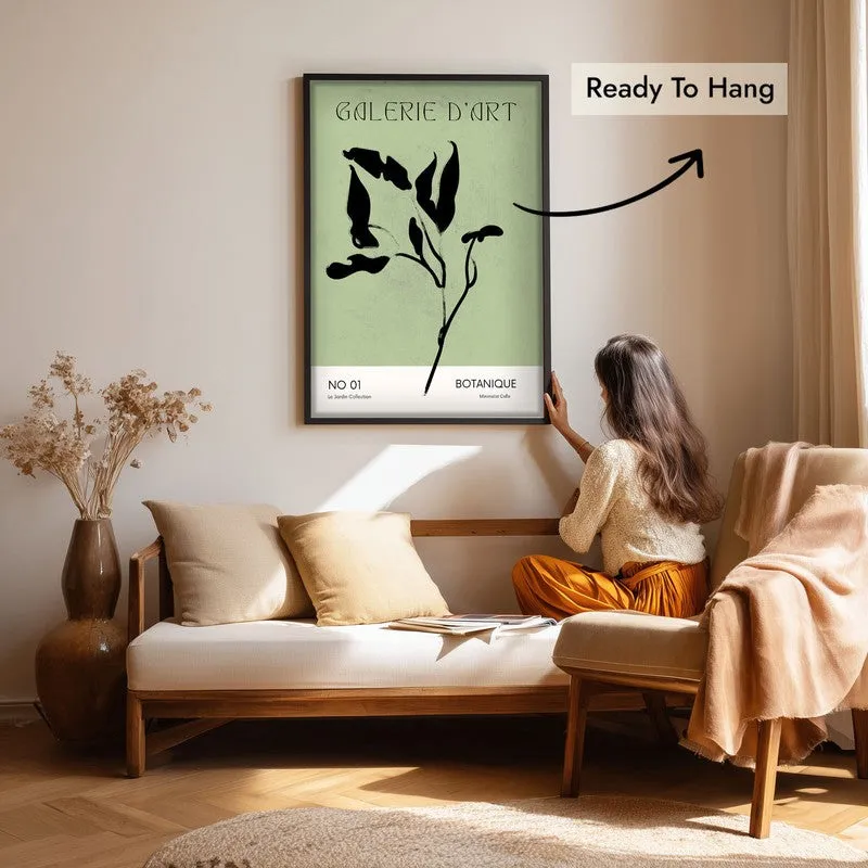 Herbarium Canvas Wall Painting With Black Frame media 7