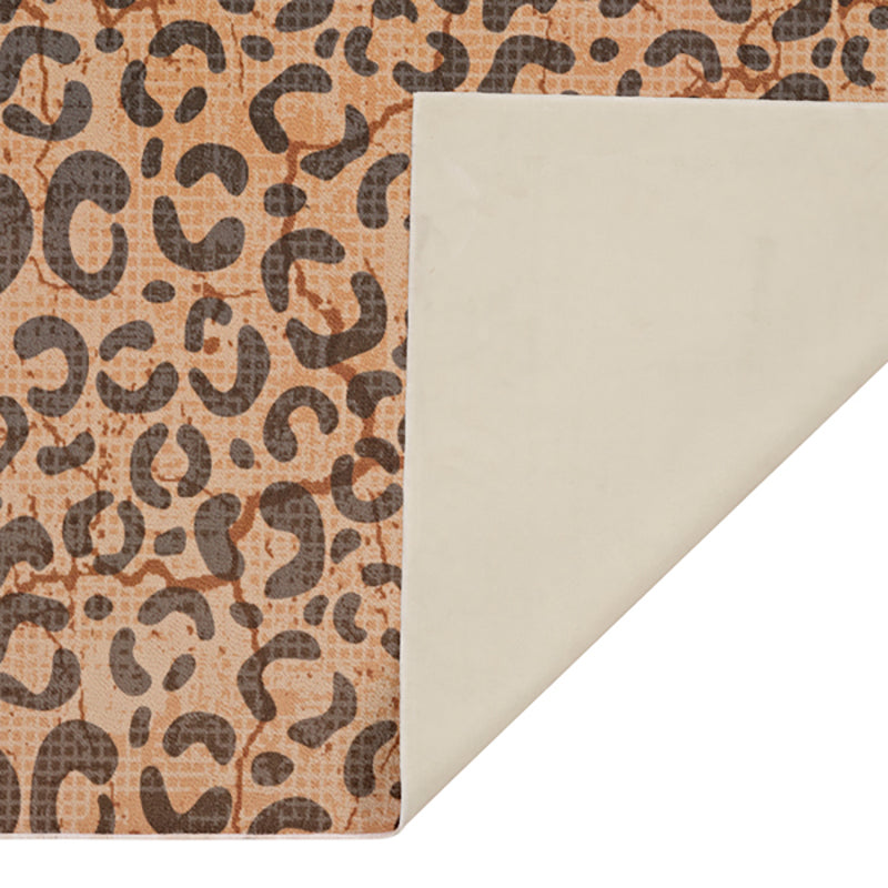 Beryl Abstract Polyester Anti-Skid Carpet - Orange media 5