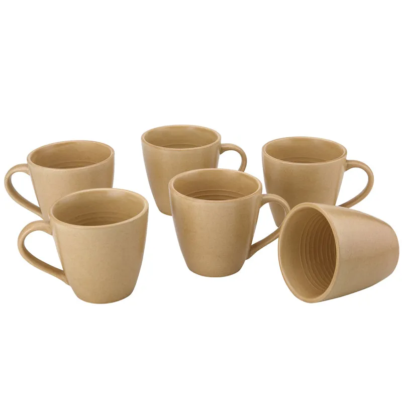 Tassa Ceramic Coffee Mug (350 mL Each) - Set of Six media 3