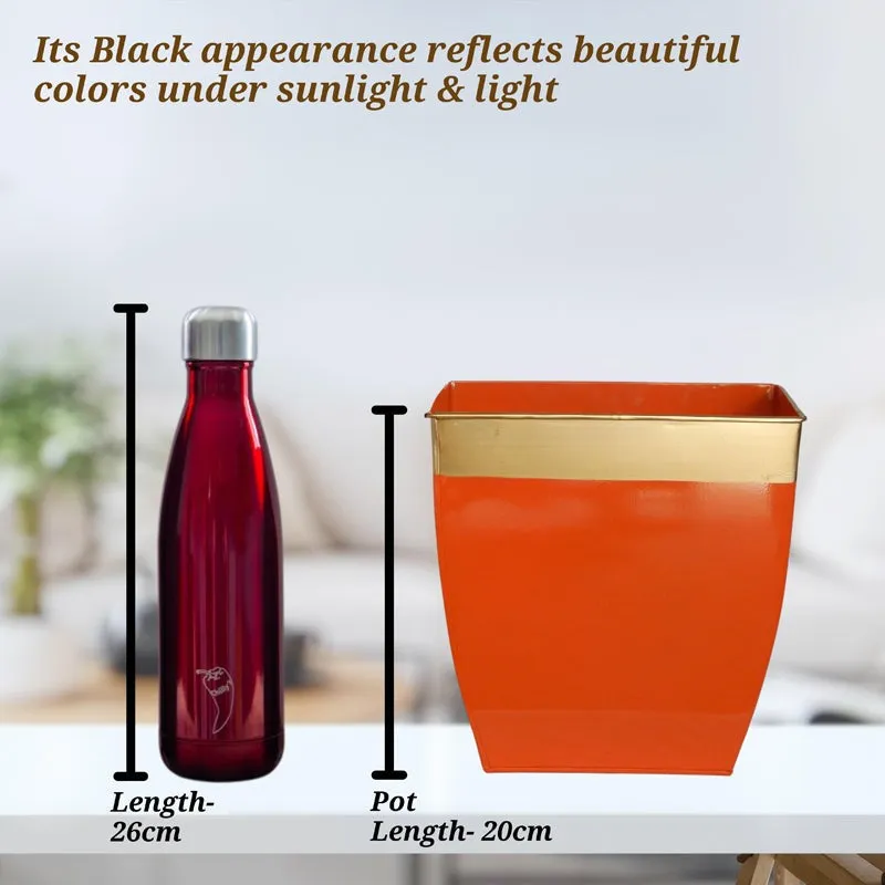 Yula Goldo Planter (Orange) - Set Of Two media 6