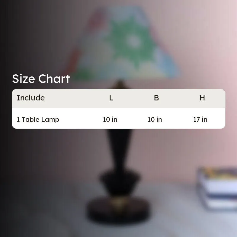 Hikari Hydra Printed Iron Table Lamp - Multicolor media 5