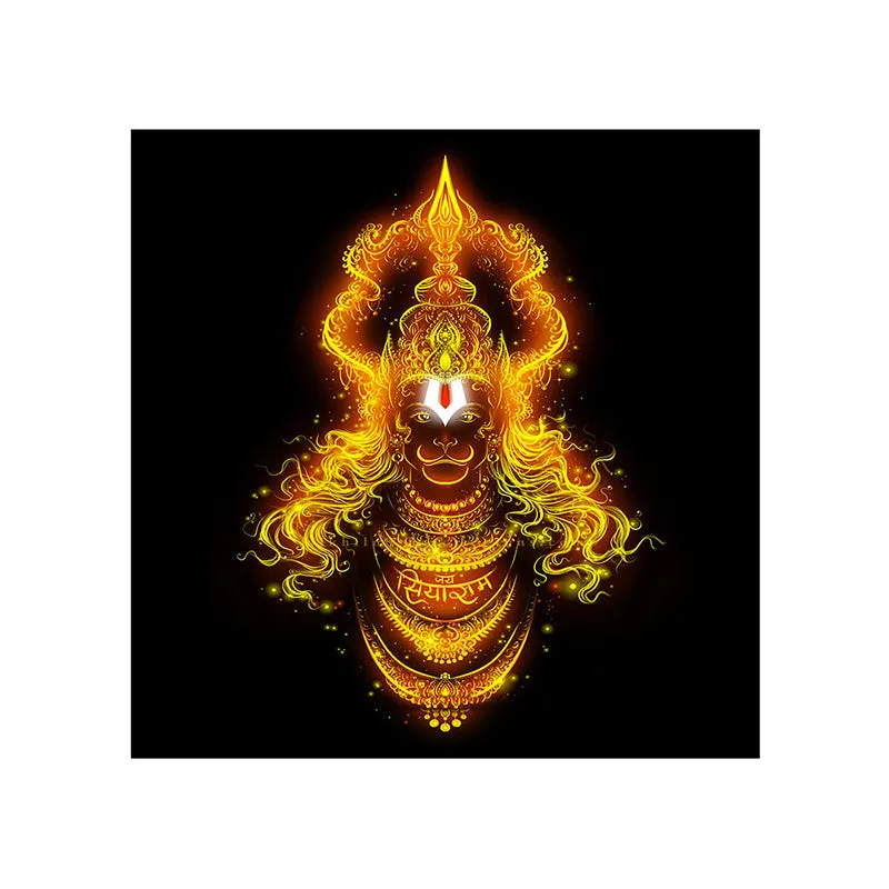 Mystical Hanuman Wall Painting media 4