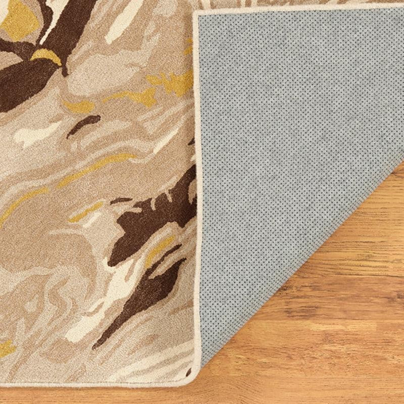 Ala Hand Tufted Abstract Wool & Nylon Carpet - Beige & Brown media 5