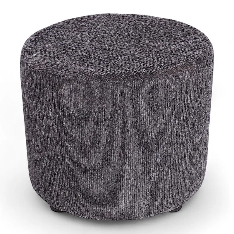 Nrixon Pine Wood Pouffe (Grey) - Set Of Two media 3