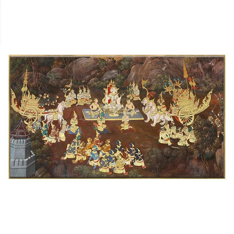 Royale Dinner Canvas Wall Painting media 3