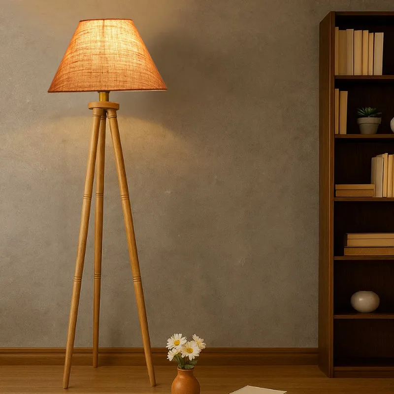 Sienna II Tripod Floor Lamp - Beige media 1