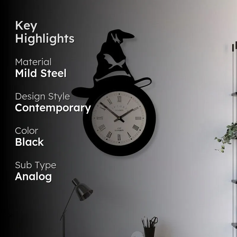 Rider Steel Analog Wall Clock - Black media 2