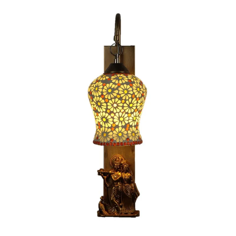 Royal Mosaic Iron Wall Lamp media 3