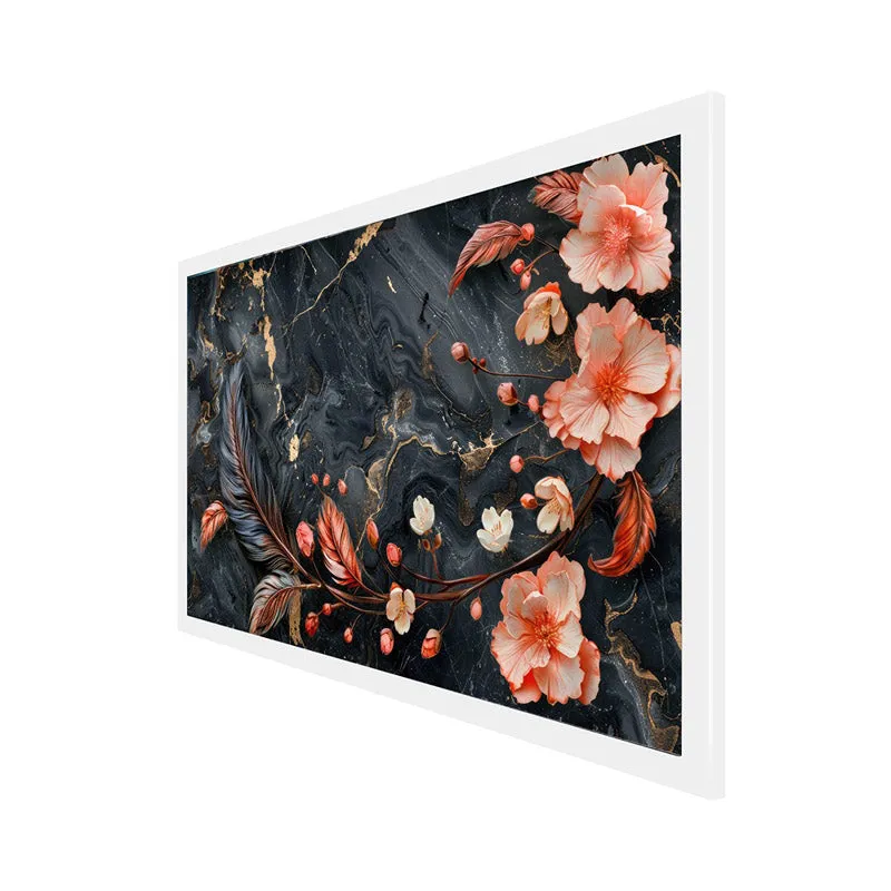 Eslem Floral Wall Painting With Frame media 6