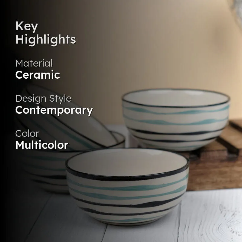 Sitara Snack Bowl (350 mL) - Set Of Four media 2