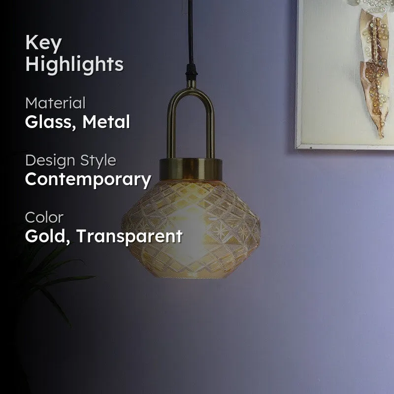 Vintage Style Pendant Glass Ceiling Lamp media 2