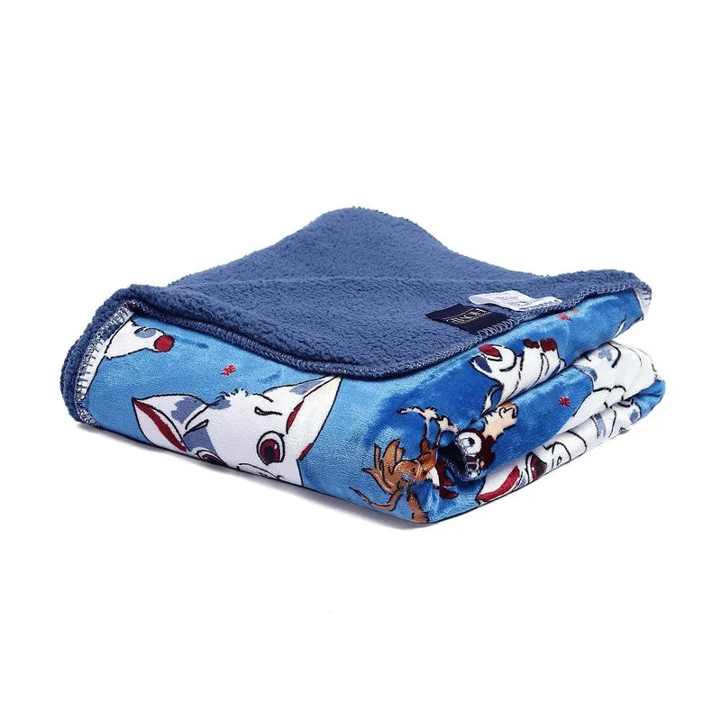 Monte Carlo Whimsical Cow Kids Blanket (Blue) - 300 GSM media 6