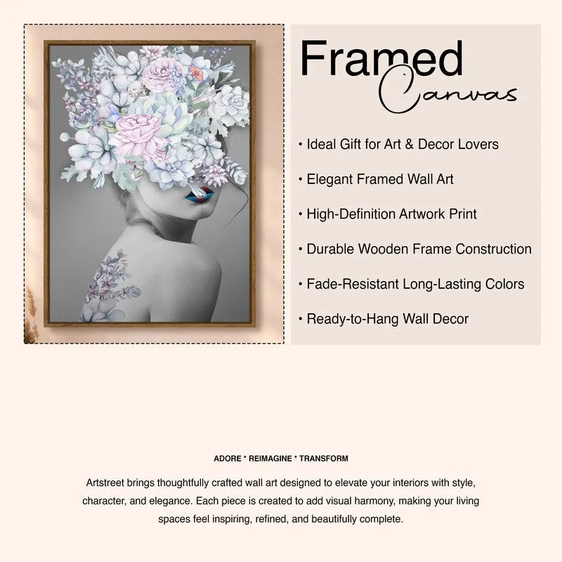Bloom Diva Canvas Wall Art With Frame media 6