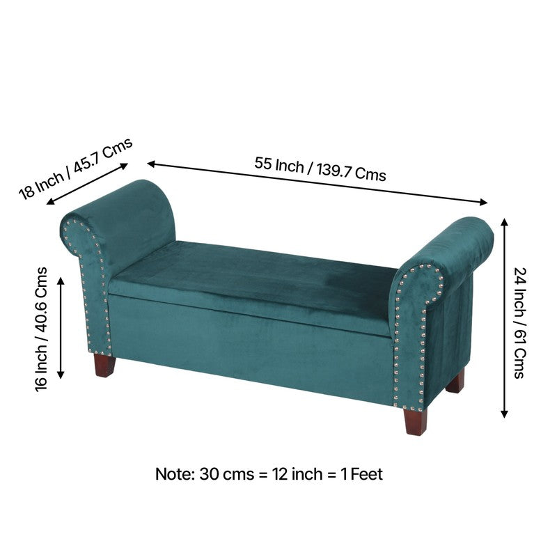 Vavro Sheesham Wooden Bench - Blue media 12