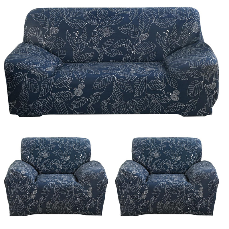 Blue Petals Sofa Cover media 5