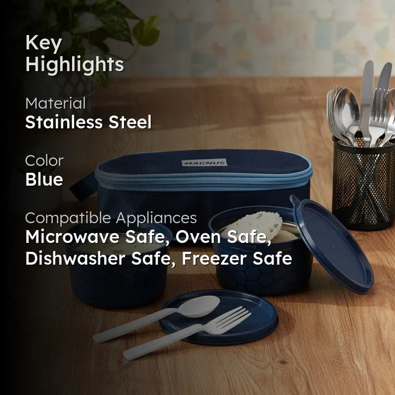 Kairova Edge Lunch Box with Lunch Bag - Set of Four - 2