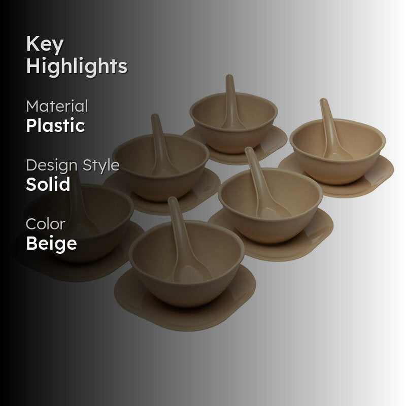 Cesar 400 ml Soup Bowl (Beige) - Eighteen Piece Set media 2