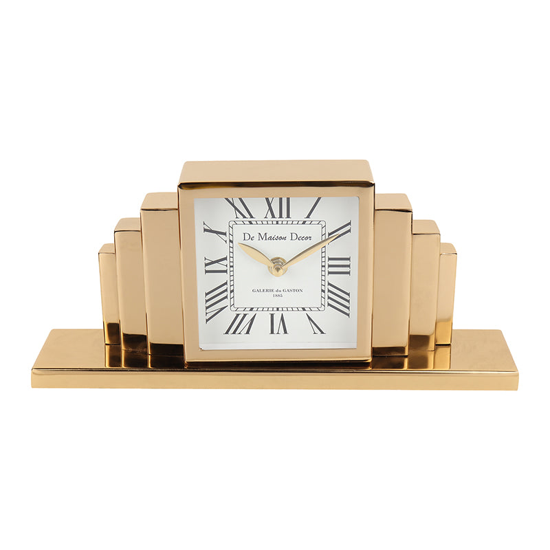 Grande Analog Table Clock - Gold media 3