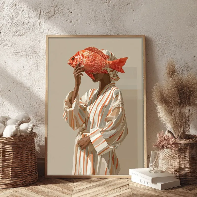 Terracoa Canvas Wall Painting With Brown Frame media 3