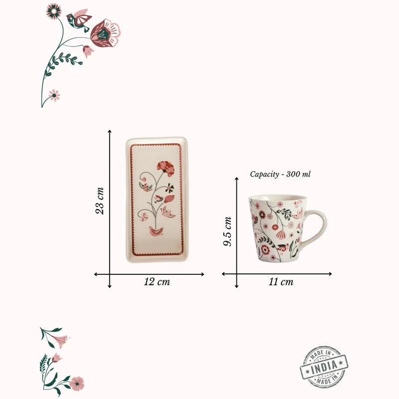 Magique by the Wishing Chair Kalahari 2 Ceramic Mugs & 1 Ceramic Platter Gift Box Set (300 mL Each) - Three Piece Set media 9
