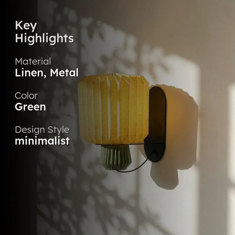 Fig Living Lumi Linen Fold Sconce media 2